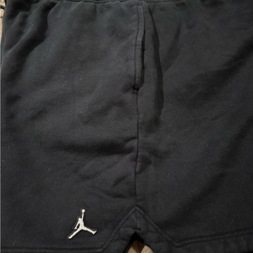 Black Jordan Shorts with white Logo